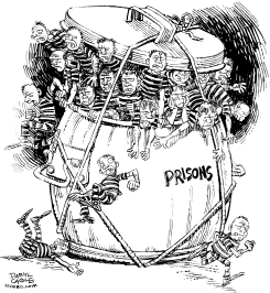 PRISON OVERCROWDING by Daryl Cagle