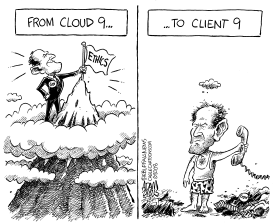 ELIOT SPITZER CALLS PROSTITUTE by Adam Zyglis