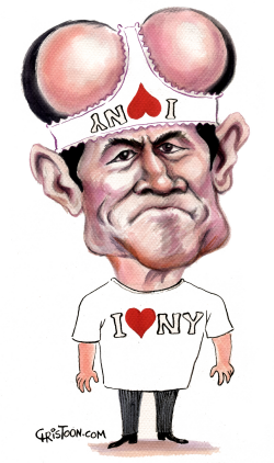 NEW YORK STATE GOV. ELIOT SPITZER  by Christo Komarnitski