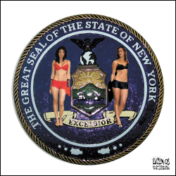 NEW YORK STATE SEAL by Aislin