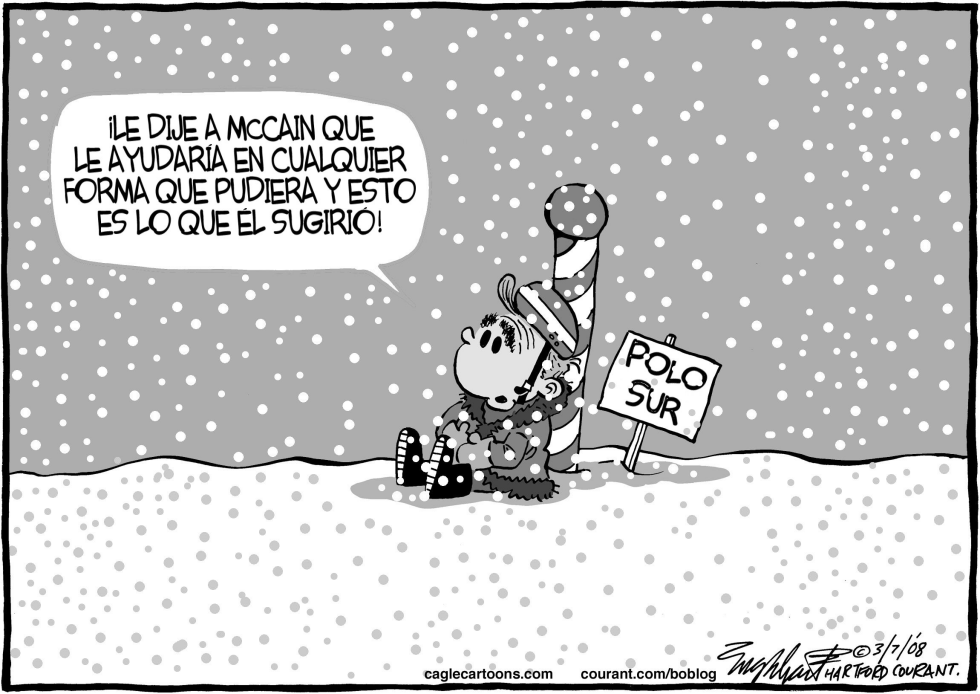  BUSH AYUDA A MCCAIN by Bob Englehart