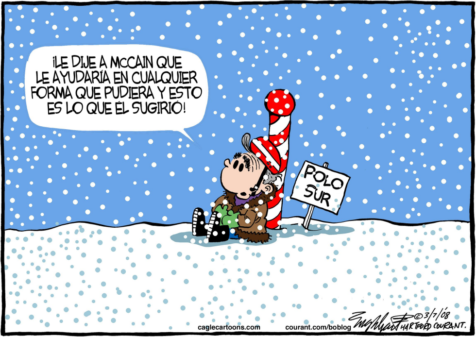  BUSH AYUDA A MCCAIN  by Bob Englehart