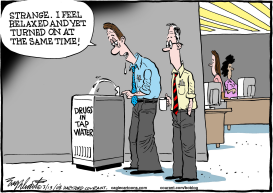 DRUGS IN THE TAP WATER  by Bob Englehart