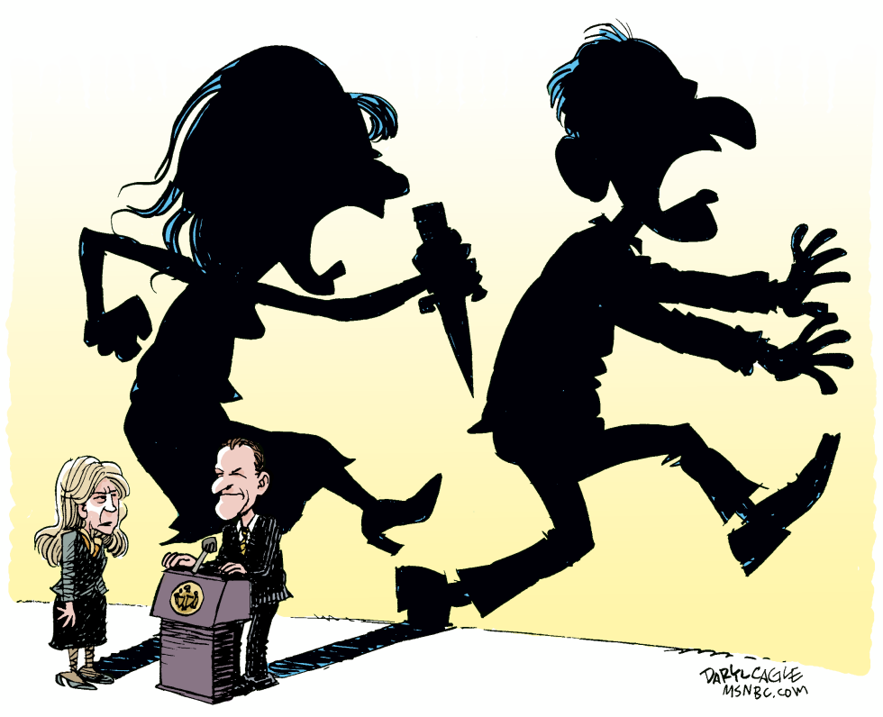  SPITZER RESIGNS SHADOW  by Daryl Cagle