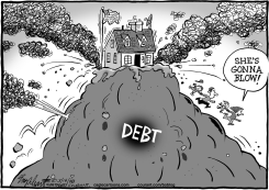 DEBT CRISIS by Bob Englehart