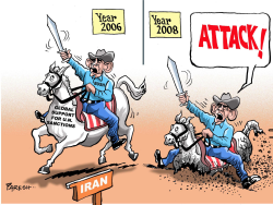 BUSH AND IRAN COLOUR by Paresh Nath