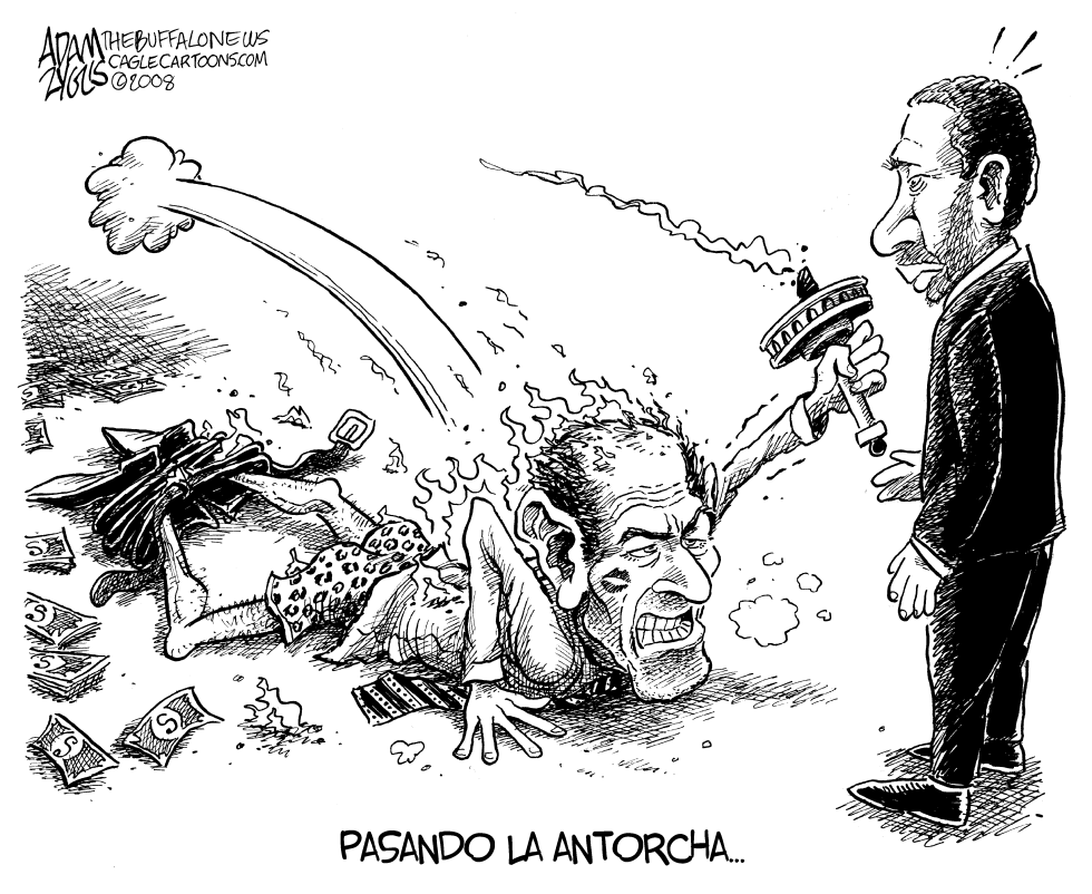  SPITZER PASA LA ANTORCHA by Adam Zyglis