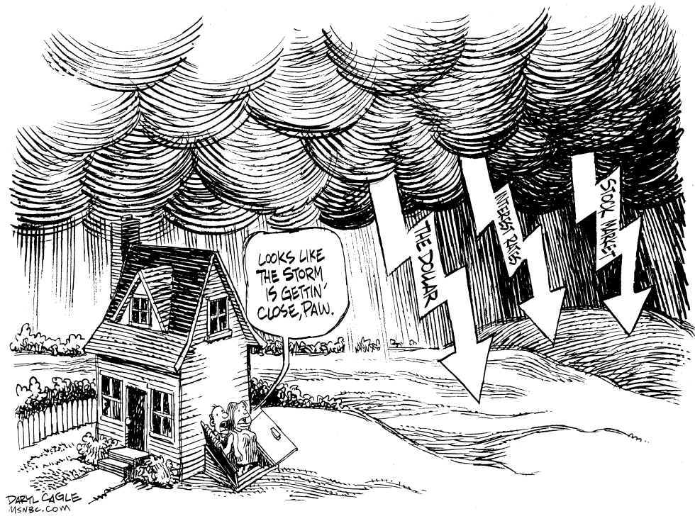  ECONOMIC STORM by Daryl Cagle