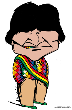 EVO MORALES IN BOLIVIA by Osmani Simanca