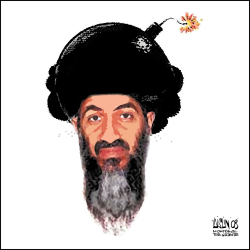 BIN LADEN TAPE DENOUNCES DANISH CARTOONS by Aislin