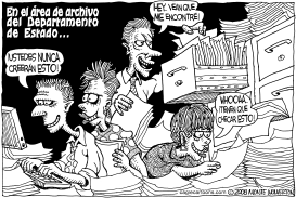 EN EL AREA DE ARCHIVO DEL DEPARTAMENTO DE ESTADO by Wolverton