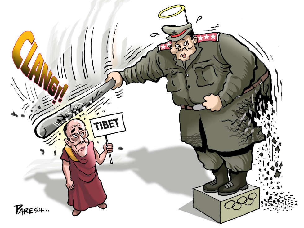  CRACKDOWN ON TIBETANS by Paresh Nath