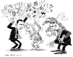 LATE LATE DEMOCRATS by Daryl Cagle