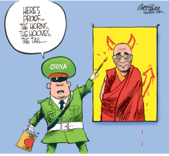 CHINA  CRITICIZES TIBET by Patrick Corrigan