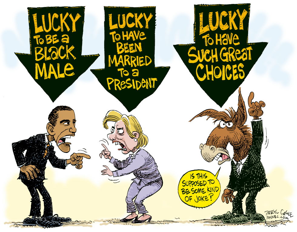  LUCKY DEMOCRATS  by Daryl Cagle