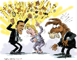 LATE LATE DEMOCRATS  by Daryl Cagle