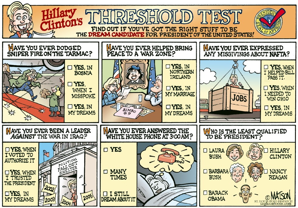  FUN HILLARY THRESHOLD TEST  by RJ Matson