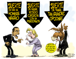 DEMOCRATAS CON SUERTE  by Daryl Cagle