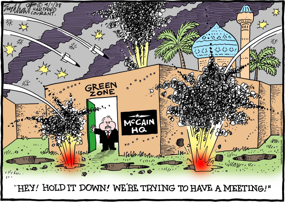  MCCAIN AND THE IRAQ WAR by Bob Englehart