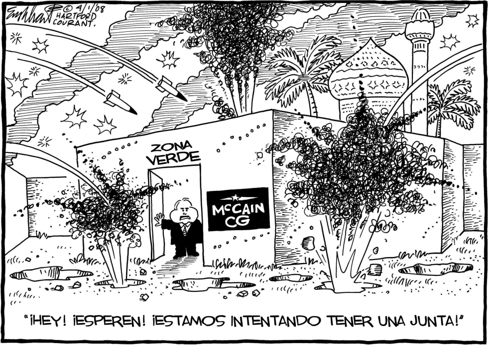  MCCAIN Y LA GUERRA DE IRAQ by Bob Englehart