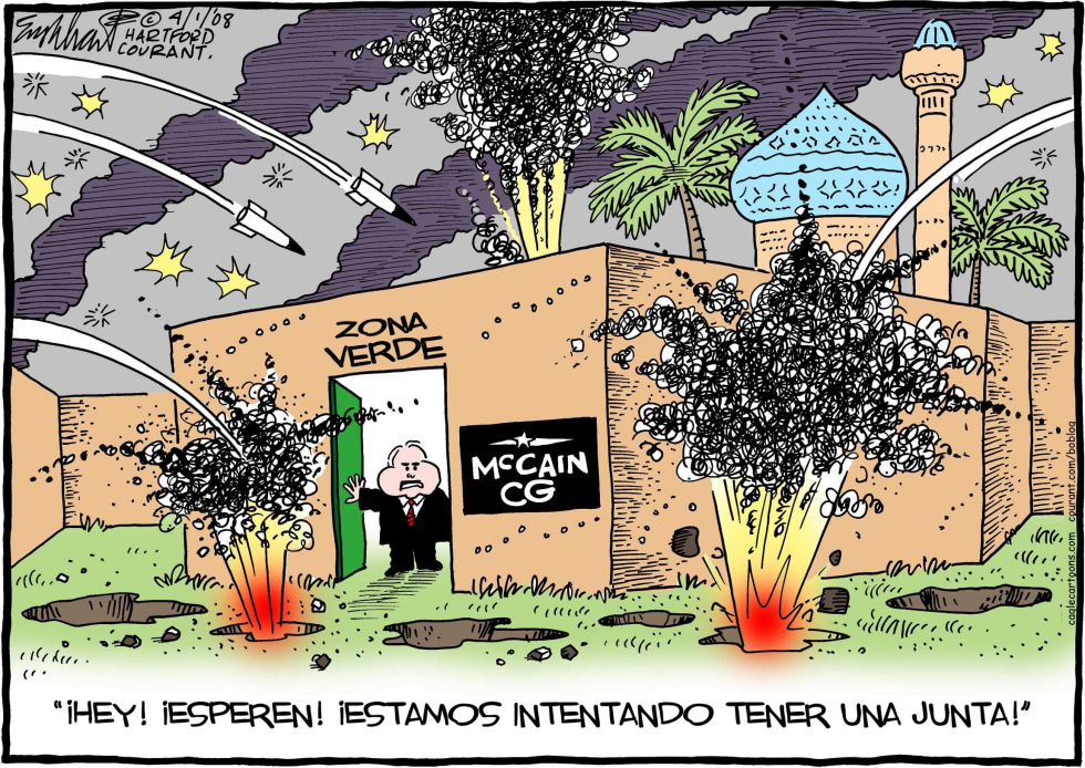  MCCAIN Y LA GUERRA DE IRAQ  by Bob Englehart