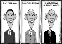 OBAMA NO PUEDE GANAR by Bob Englehart