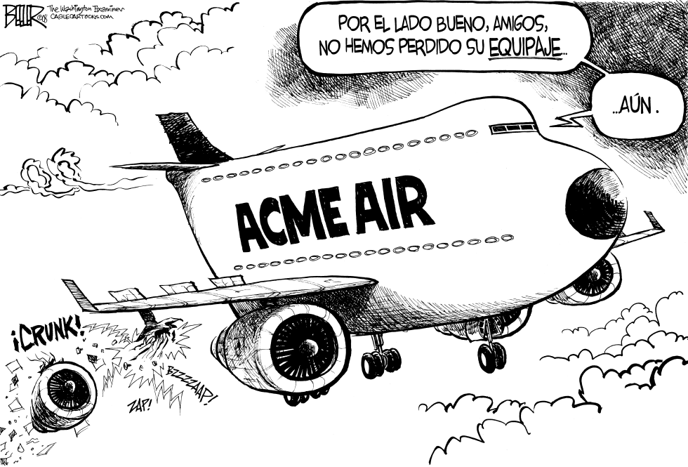  SEGURIDAD EN AEROLINEAS by Nate Beeler