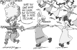 TEXAS POLYGAMY RAID by Pat Bagley