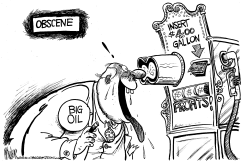 OBSCENE OIL PROFITS by Mike Lane