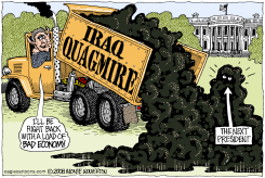 BUSH QUAGMIRE DUMP by Wolverton