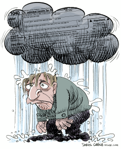 TAX CLOUD by Daryl Cagle