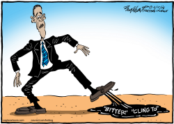 BARACK OBAMA BITTER CLING TO  by Bob Englehart