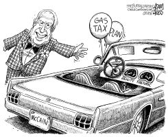 MCCAIN GAS TAX PLAN by Adam Zyglis