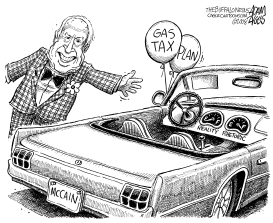 MCCAIN GAS TAX PLAN by Adam Zyglis