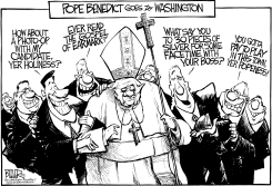 THE POPE GOES TO WASHINGTON by Nate Beeler