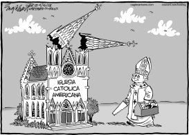 EL PAPA BENEDICTO XVI LLEGA A AMERICA by Bob Englehart