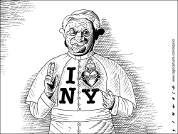 POPE IN NEW YORK by Osmani Simanca