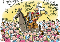 POLYGAMIST ROUNDUP  by Pat Bagley