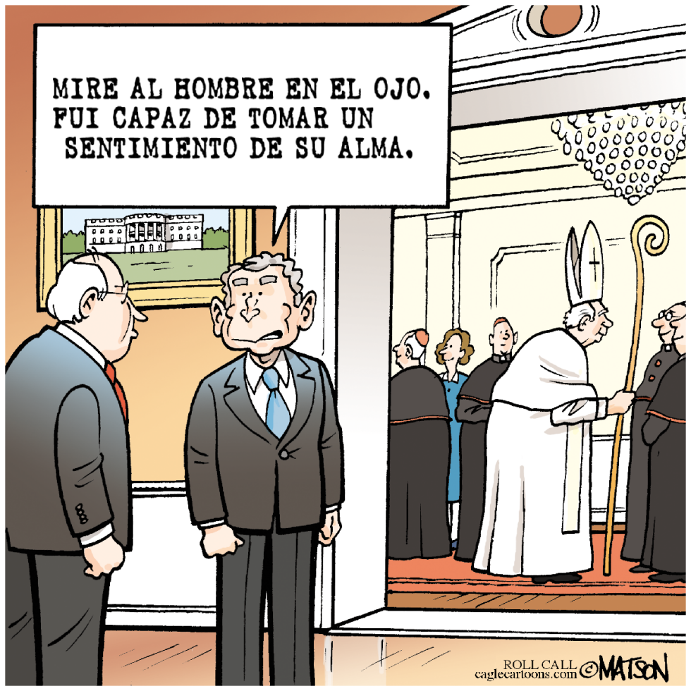  BUSH SE REUNE CON EL PAPA  by RJ Matson