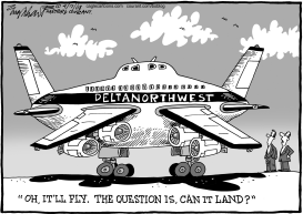 AIRLINE MERGER by Bob Englehart