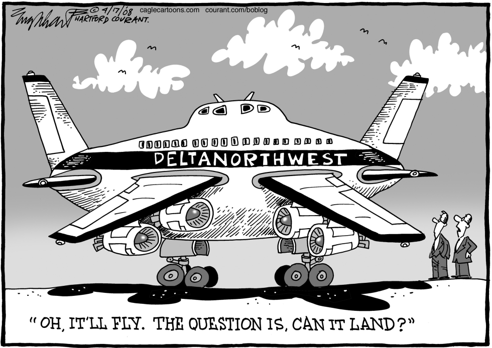  AIRLINE MERGER by Bob Englehart