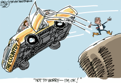 BUSH IS OK  by Pat Bagley