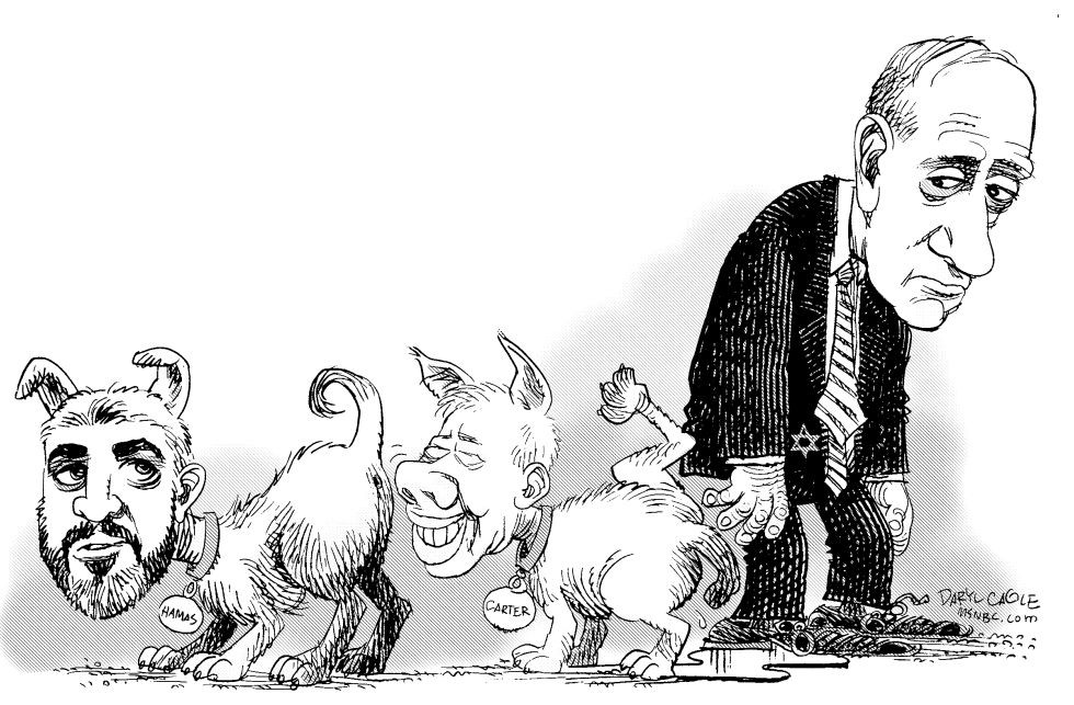  CARTER AND HAMAS by Daryl Cagle