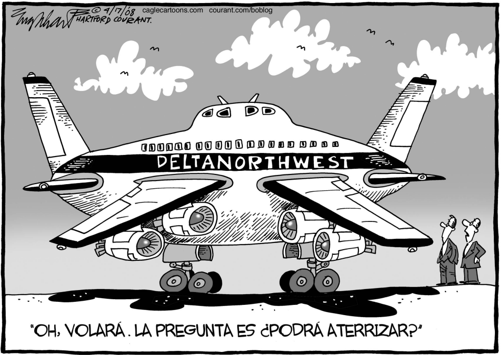  AEROLINEA FUSIONADA by Bob Englehart