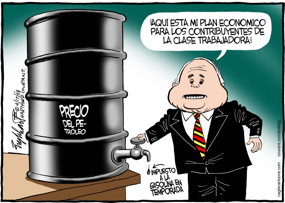  JOHN MCCAIN AYUDA A LA CLASE MEDIA  by Bob Englehart