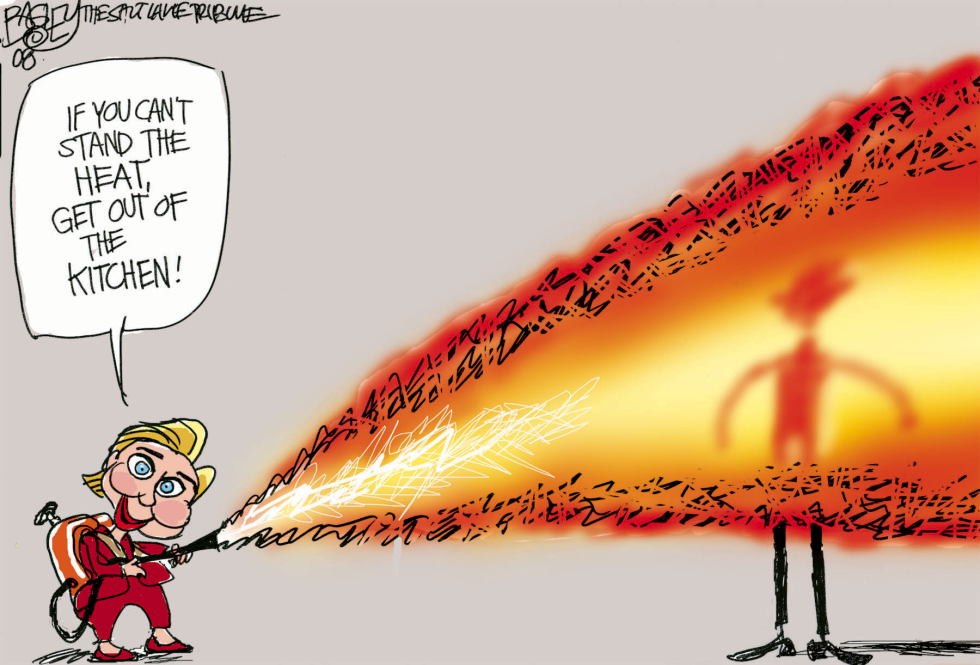  HILLARY IN THE KITCHEN by Pat Bagley