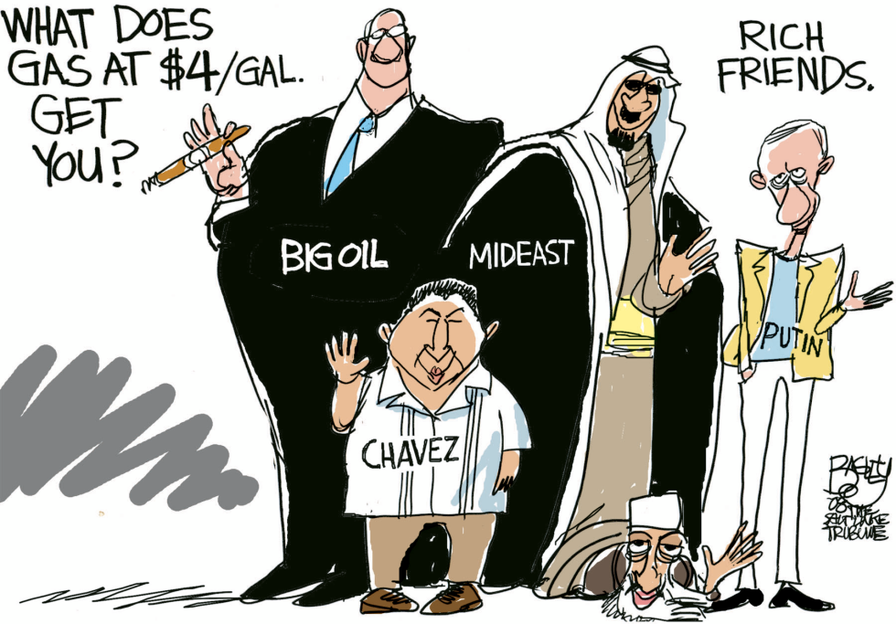  OIL FRIENDS  by Pat Bagley