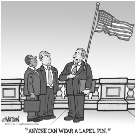 LAPEL PIN PATRIOTISM by RJ Matson