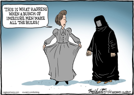 POLYGAMISTS AND TALIBAN by Bob Englehart