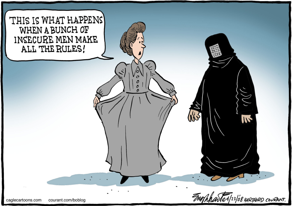  POLYGAMISTS AND TALIBAN by Bob Englehart